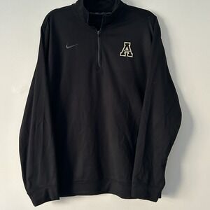 Nike | ASU | Appalachian State Mountaineers 1/4 Zip Jacket | APP State | Black L